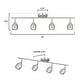 preview thumbnail 5 of 6, Westinghouse Lighting Borgata Four Light LED Track Light Kit, Brushed Nickel Finish - Brushed Nickel - 4-Light