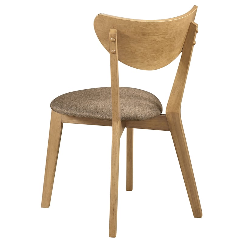Elowen Light Walnut Wood Dining Side Chair (Set of 2)