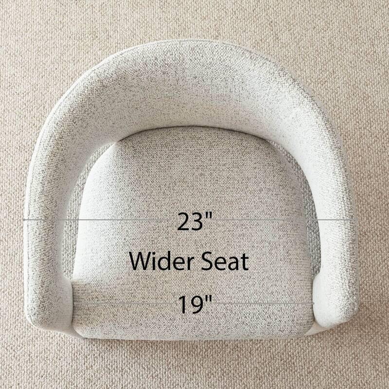 Modern Upholstered Dining Chair with Arm