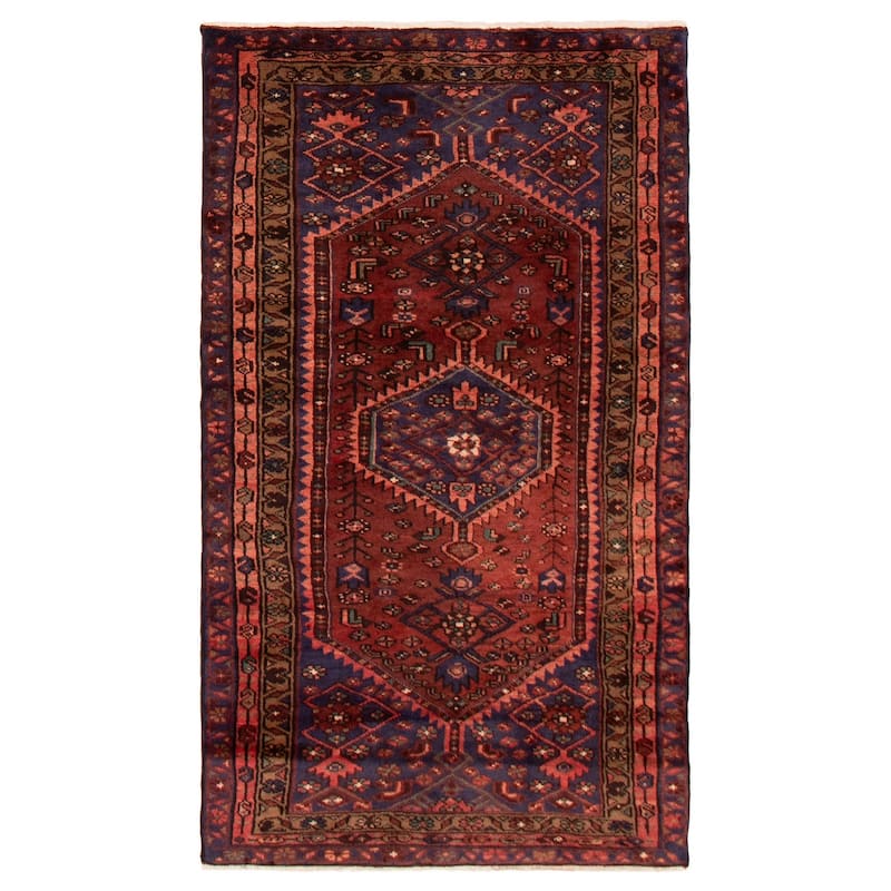 ECARPETGALLERY Hand-knotted Andelz Brown Wool Rug - 3'10 x 6'9 - Brown - 3'10 x 6'9