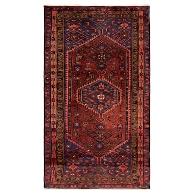 ECARPETGALLERY Hand-knotted Andelz Brown Wool Rug - 3'10 x 6'9