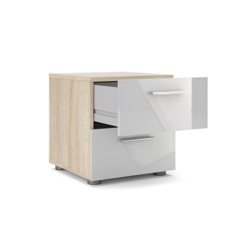 Porch & Den Angus Foiled 2-drawer Nightstand