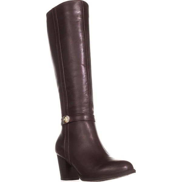 GB35 Raiven Knee High Buckle Boots, Oxblood - 7 us