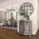 preview thumbnail 4 of 23, Gray Wood Intricately Carved Vintage Cabinet