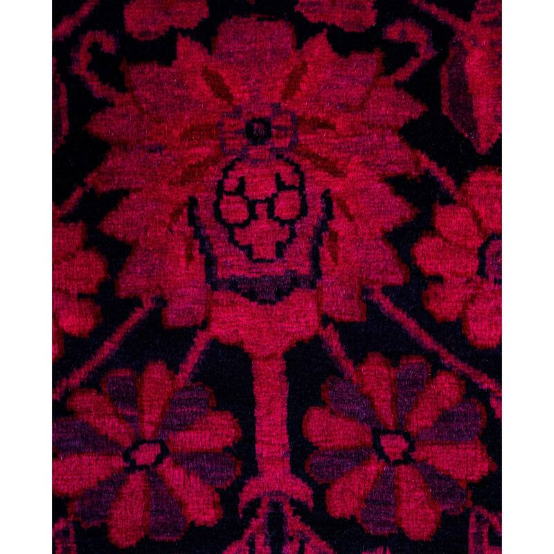 Overdyed One-of-a-Kind Hand-Knotted Area Rug - Pink - 4' 1" x 6' 4"