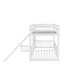 preview thumbnail 55 of 58, Twin Over Twin Bunk Bed with Slide,Ladder,Door,Safety Guardrails,Floor