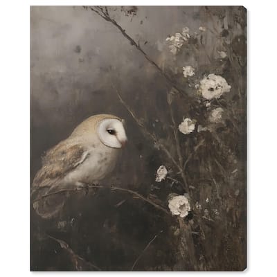 Owl in the Shadows I Canvas by Art Remedy, Gallery Wrapped