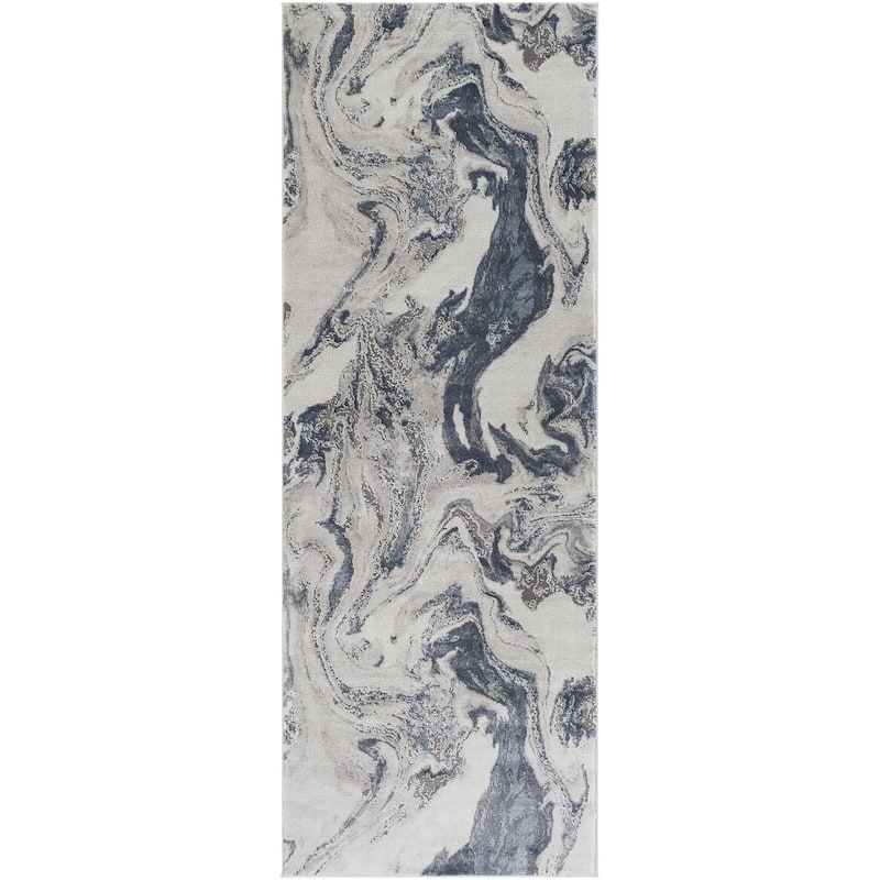 Livabliss Tibetan Modern Swirl Area Rug