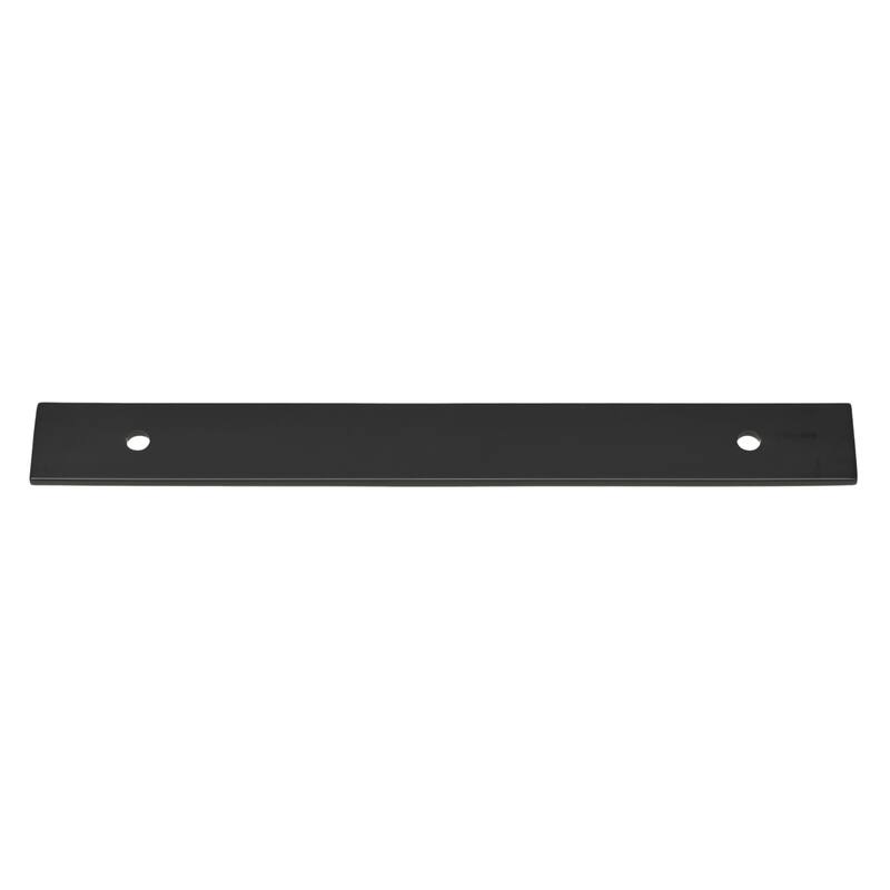 GlideRite 9 in. Squared Backplate 6-5/16 in. Center to Center, 9342-160 - Pack of 5 - Matte Black