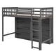 preview thumbnail 5 of 9, Twin Size Loft Bed with 8 Open Storage Shelves and Built-in Ladder