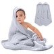 preview thumbnail 80 of 83, Comfy Cubs Hooded Baby Towels - 6 Layer, 100% Muslin Cotton - Large 32 x 32 Inch Slate - Pack of 2