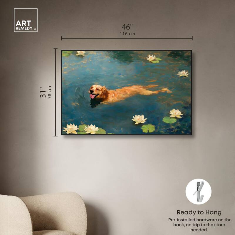 Pond Pup II Canvas by Art Remedy