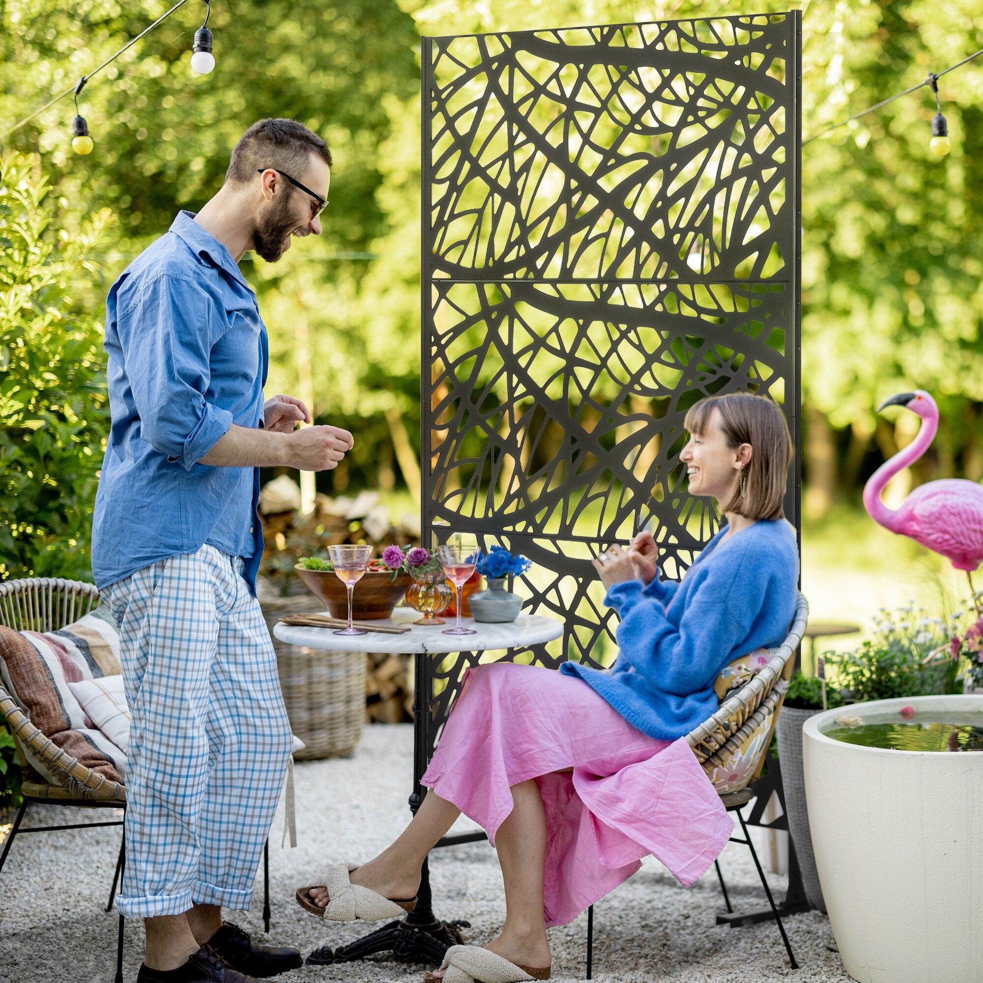 Outdoor divider screen sale