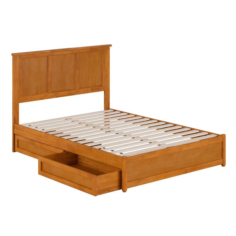 Felicity Platform Bed with Panel Footboard and Storage Drawers