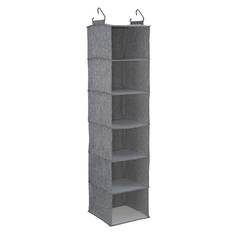 Household Essentials 6 Shelf Hanging Closet Organizer