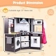preview thumbnail 4 of 17, Costway Wooden Kids Play Corner Kitchen with Realistic Lights & Sounds - See Details