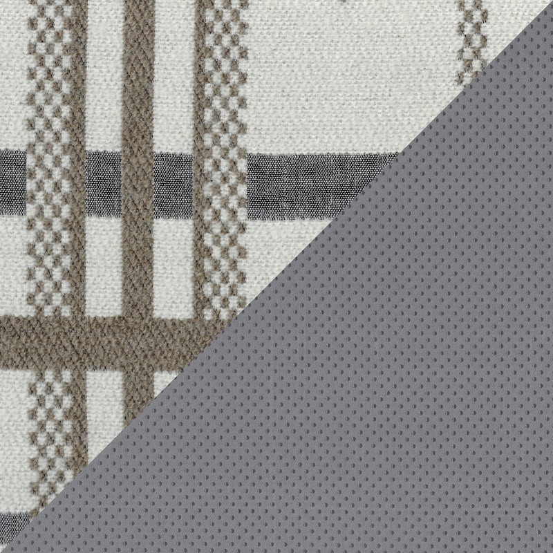 Ossela Fabric Square Pouf