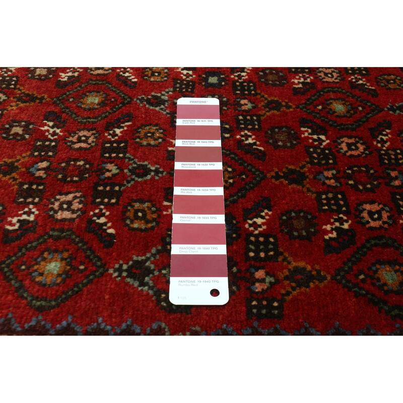 ECARPETGALLERY Hand-knotted Andelz Red Wool Rug - 2'10 x 12'4