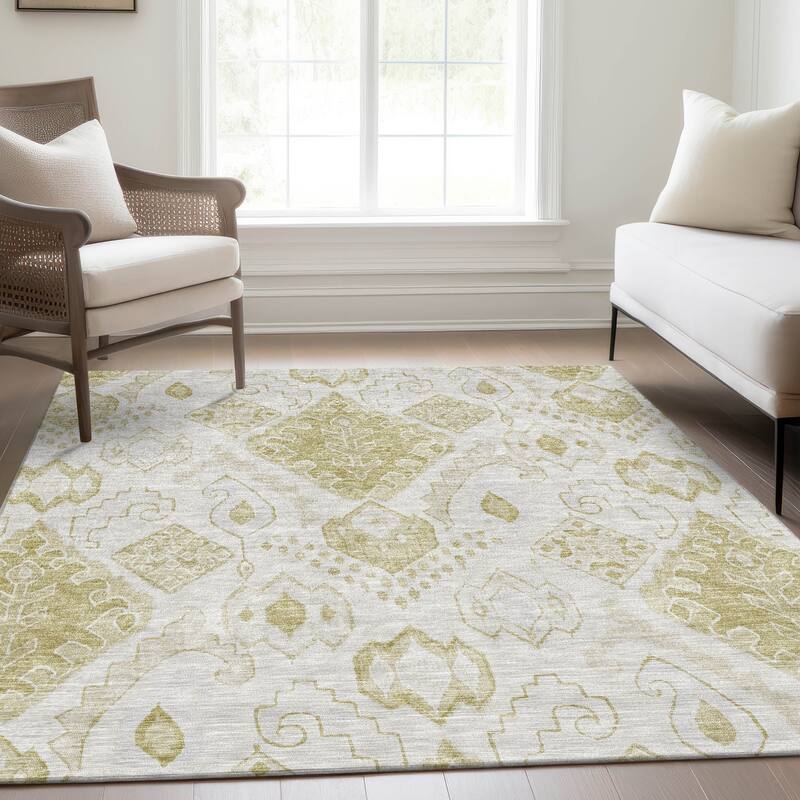 Machine Washable Indoor/ Outdoor Chantille Global Boho Rug