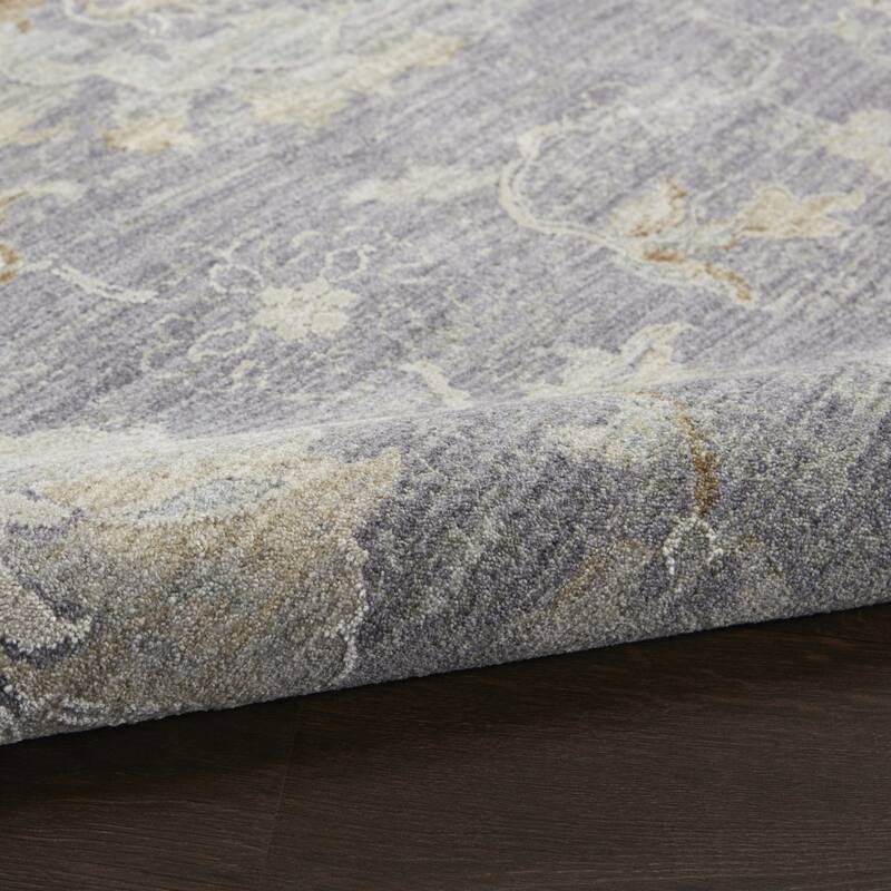 Power Loomed Floral Traditional Durable Area Rug - 69' X '45' X '0.6