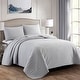 preview thumbnail 10 of 65, 3-Piece Reversible Ultra Lighweight Coverlet Premium Microfiber Quilt Set