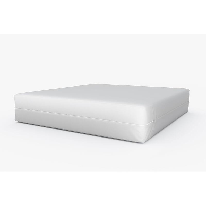 Zippered Waterproof Crib Mattress Cover / Vinyl Bed Protector, Guards from Liquids & More, Brushed Silk Finish, 6" Deep