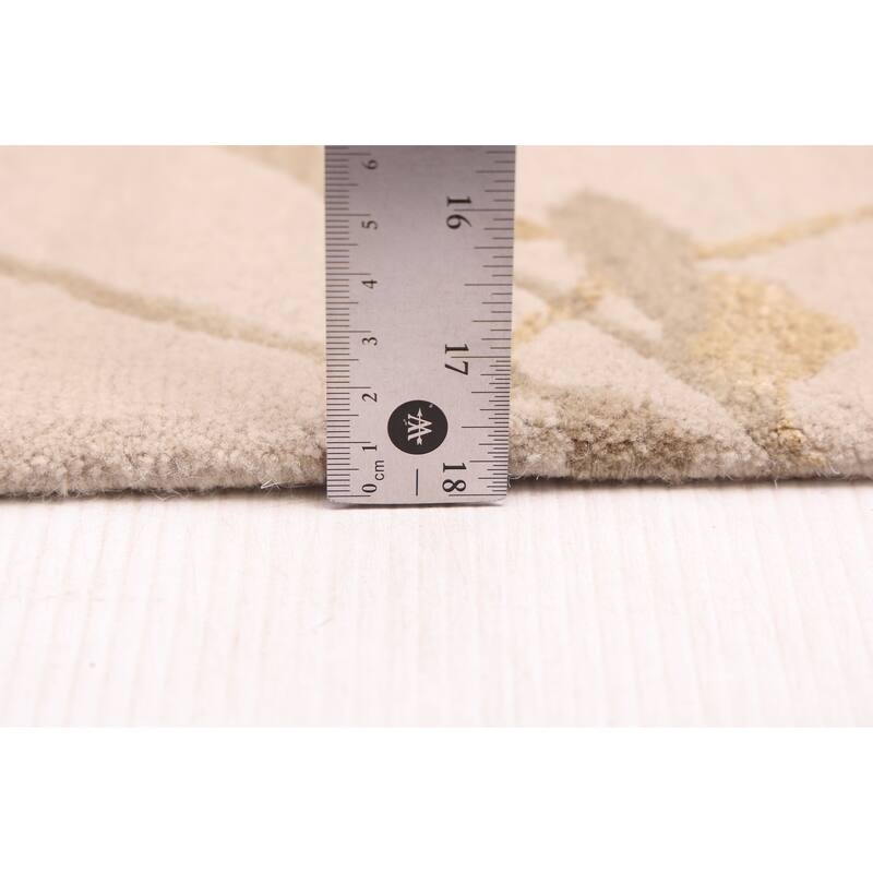 ECARPETGALLERY Hand-knotted Opulence Light Grey Silk, Wool Rug - 8'1 x 9'11