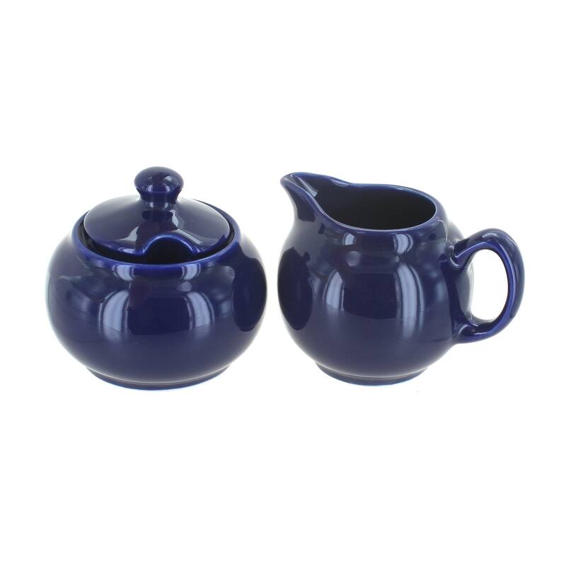 Blue Rose Polish Pottery 694-711 Zaklady Cream & Sugar Set