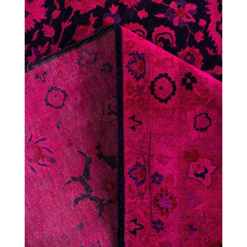 Fine Vibrance One-of-a-Kind Hand-Knotted Area Rug - Pink, 9' 1" x 11' 10" - 9' 1" x 11' 10"