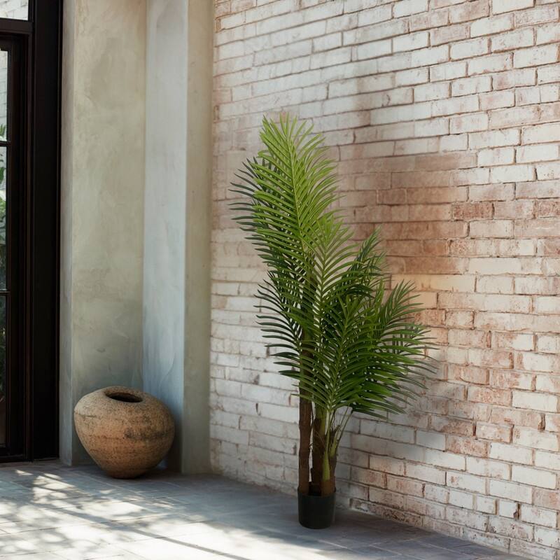 XBrand 59.1" Artificial Palm Tree - Realistic Faux Tropical Indoor Plant