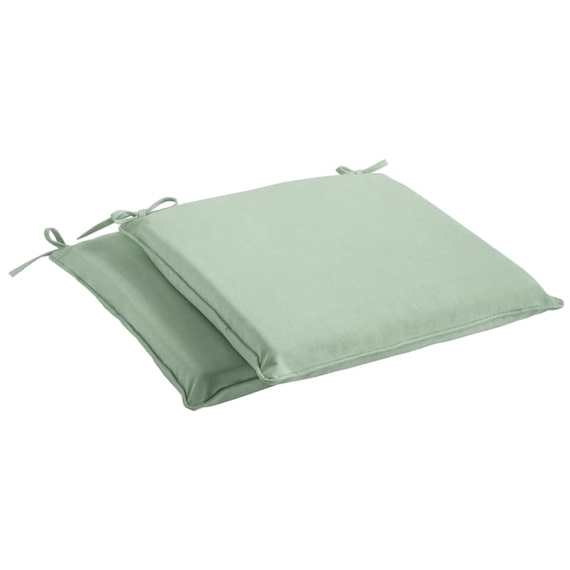 Sorra Home Sunbrella Canvas Spa Indoor/ Outdoor Cushion, Set of 2 - 17 in w x 17 in d