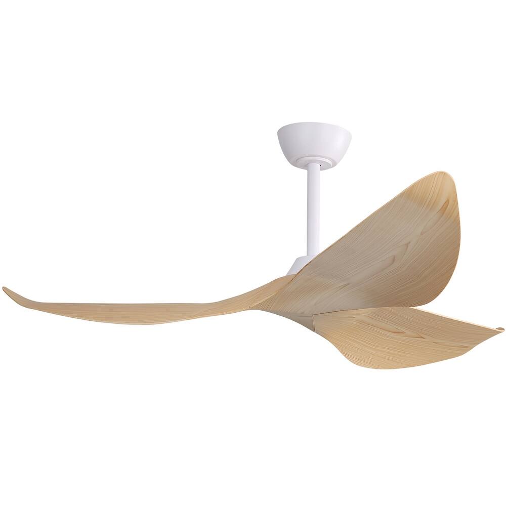 52" High CFM Modern Ceiling Fan with Remote Control and Reversible Blades With Light