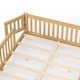preview thumbnail 10 of 159, Wood Floor Bed with Safety Guardrails and Door
