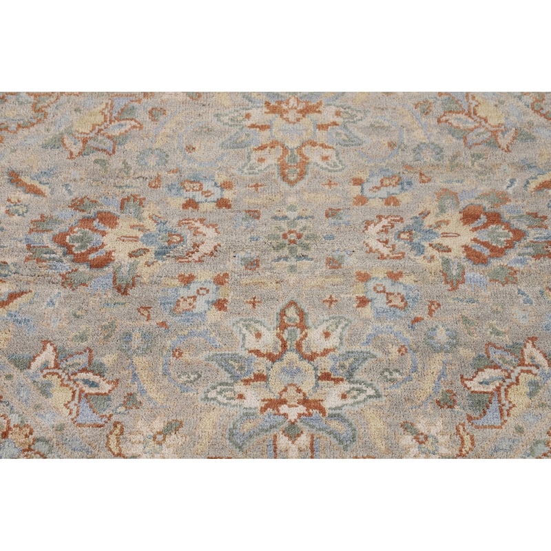 Heriz-Serapi Oriental Octagon Rug Hand-Knotted Wool Carpet - 5'11" x 5'10"