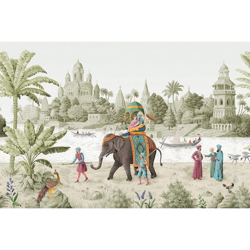 Exotic Journey Panorama Wallpaper Mural