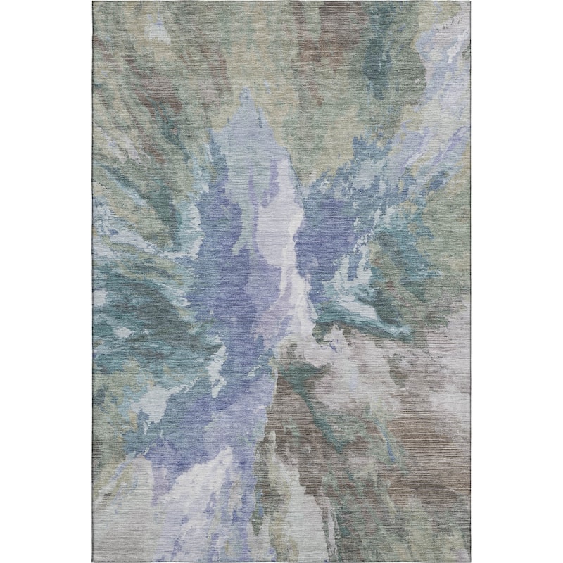 Premium Washable Super Soft Abstract Burst Mayfield Rug
