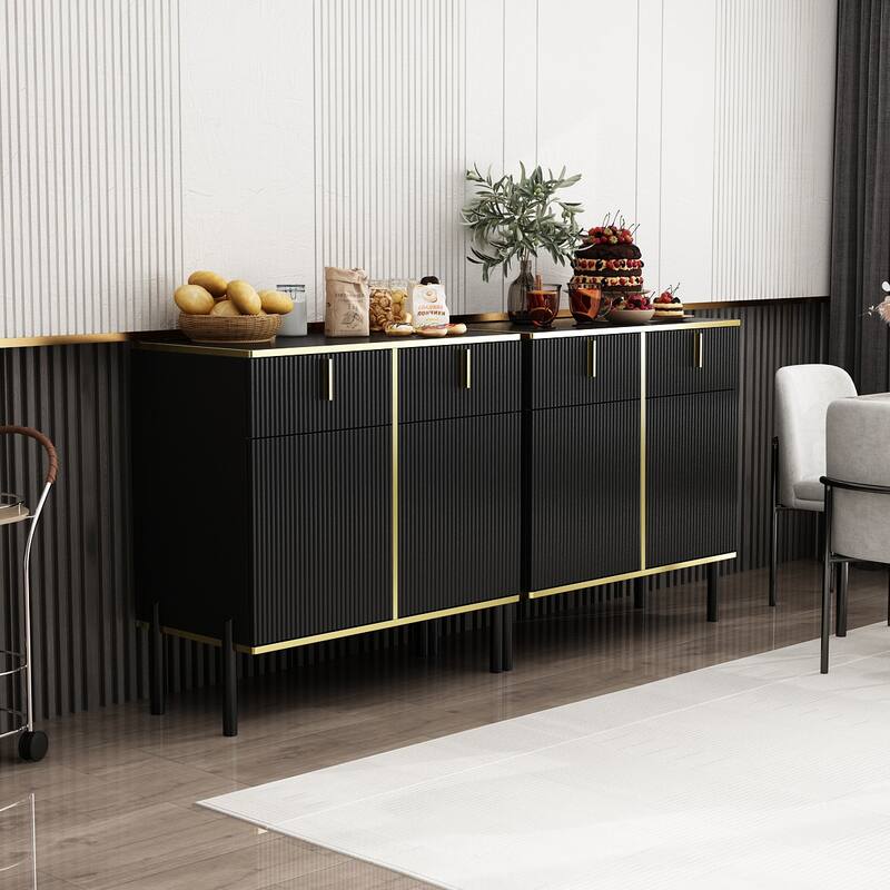 Timechee Kitchen Sideboard End Table Entry Accent Storage Cabinet