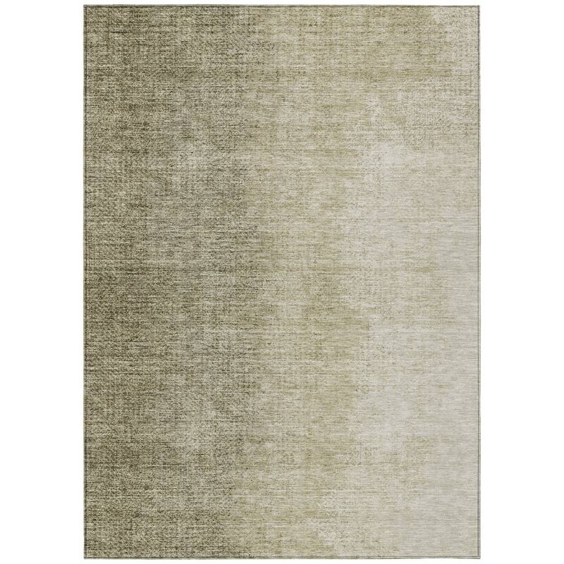HomeRoots Abstract Transitional Rectangle Outdoor Rug