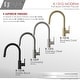 preview thumbnail 21 of 49, STYLISH Kitchen Sink Faucet Single Handle Pull Down Dual Mode in Stainless Steel - Faucet Height: 14 1/8" | Spout Height: 6 3/4"