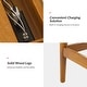 preview thumbnail 15 of 13, Erich Mid Century Modern 48" Computer Desk with USB by HULALA HOME
