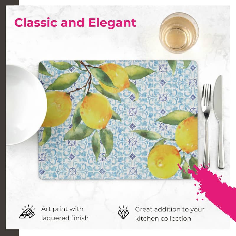 Portmeirion Amalfi Lemons Placemats, Set of 4