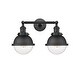 preview thumbnail 19 of 19, Innovations Lighting Hampden 2 Light 18" Bath Vanity Light Clear/Matte Black