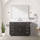 preview thumbnail 49 of 119, Lexora Abbey Bath Vanity and Carrara Marble Top