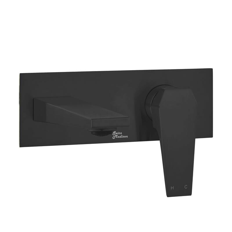 Swiss Madison SM-BF42 Voltaire 1.2 GPM Wall Mounted Single Hole - Matte Black