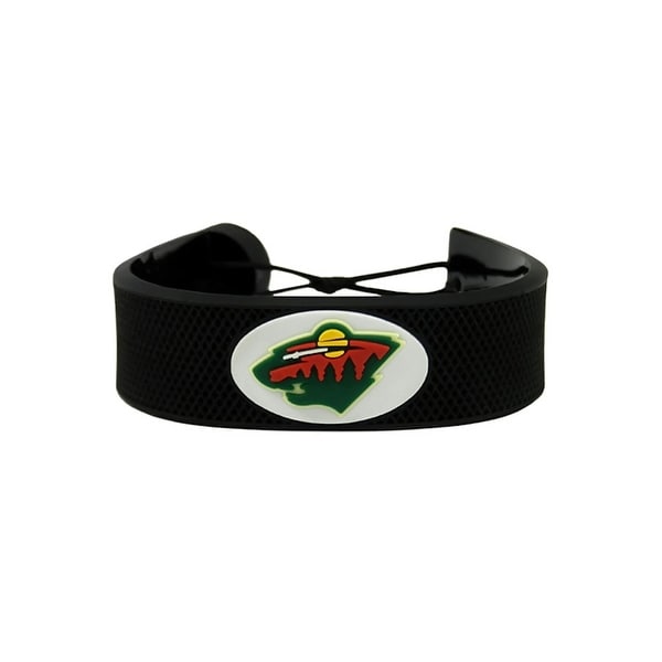 Minnesota Wild Clic Nhl Wear Leather Hockey Bracelet Minnesota Wild Clic Nhl Wear Leather Hockey Bracelet