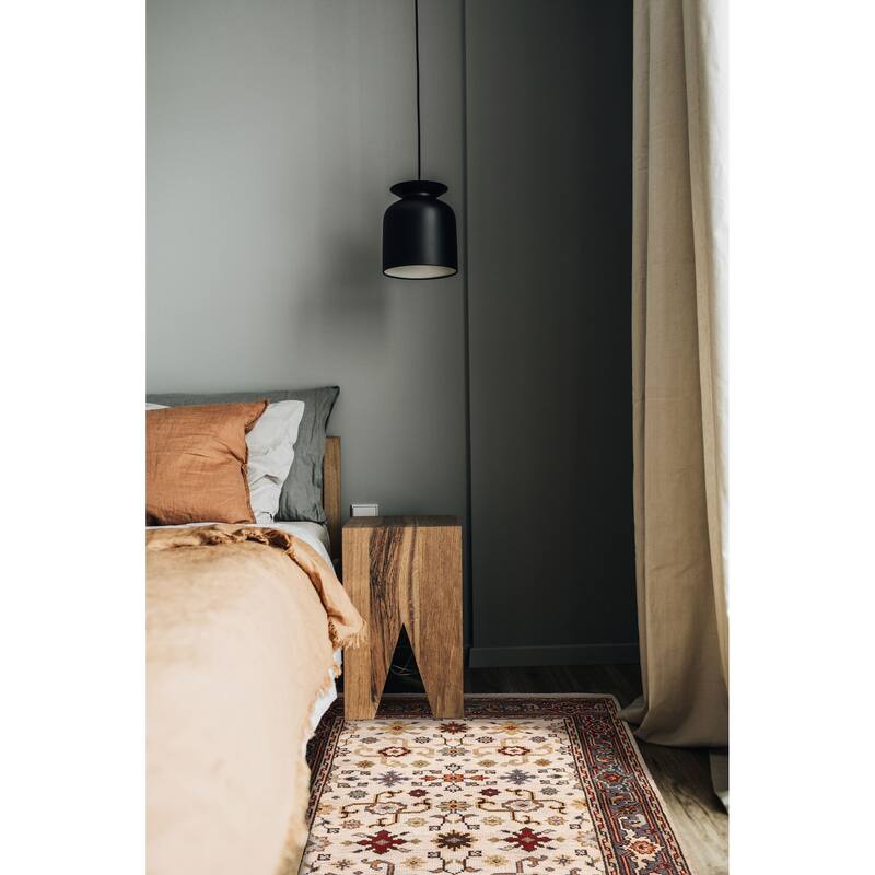 ECARPETGALLERY Hand-knotted Serapi Heritage Cream Wool Rug - 3'11 x 5'11