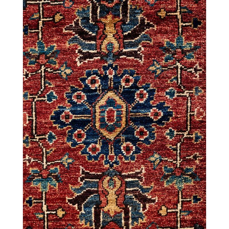 Serapi One-of-a-Kind Hand-Knotted Runner Rug - Red, 2' 9" x 9' 10" - 2' 9" x 9' 10"