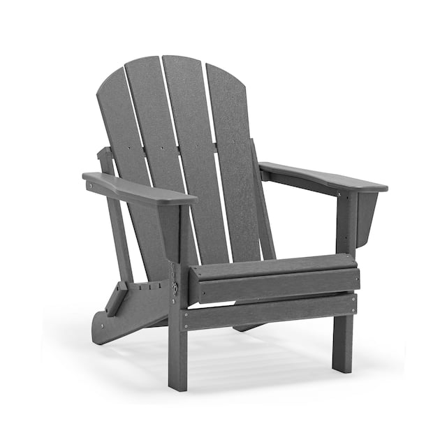 Laguna Poly Outdoor Folding Adirondack Chair - Grey
