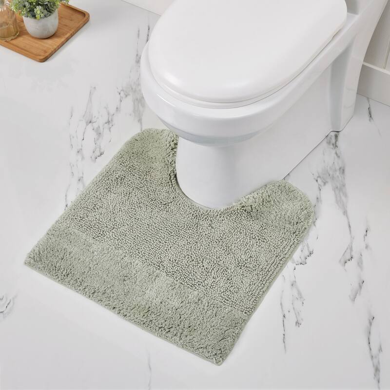 Better Trends Bath Rug 100% Cotton Water Absorbent Tufted Bathroom Rug Set for Shower, Sink Mats Machine Wash Granada Collection