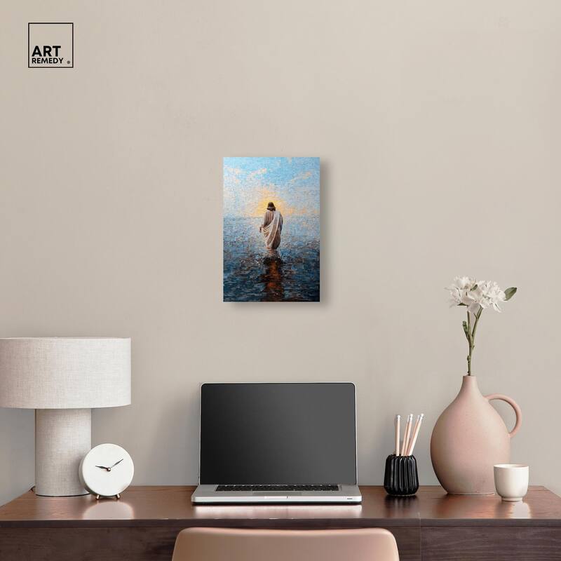 Water Walker Mosaic I Canvas by Art Remedy, Gallery Wrapped